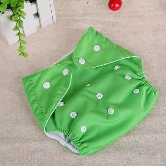 Washable & Reusable Baby Diapers (Size: 0 to 2 years)